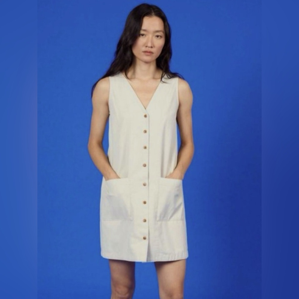 Ilana Kohn Audrey Mini Dress in Stone